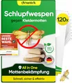 anwerk® Schlupfwespen gegen Kleidermotten - 120 Karten (20 Karten à 6 Lieferungen) - Effektiv Kleider Motten bekämpfen - Alternative zur Mottenfalle, Mottenspray, Pheromonfalle