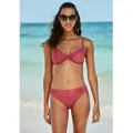 Bügel-Bikini-Top S.OLIVER "Rome", Damen, Gr. 36, Cup F, rot (rostrot), Polyamid, Microfaser, unifarben, Bikini-Oberteile, in verschiedenen Unifarben
