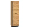 Lomadox Garderobenschrank VINICA-131 Gold Craft Eiche Nb., fühlbare Struktur, B/H/T: ca. 60/200/34 cm