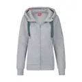 Salzhaut Damen Kapuzen-Sweatjacke Sööte - Kapuzenjacke Hoodie Shirtjacke mit Kapuze mit Kordelzug in Ice Blue Größe XL