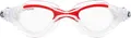 Cressi Flash Goggles Clear/Clear Red, Herren Schwimmbrille mit separatem Okular Anti Beschlag, Anti Kratz und Anti UV Gläsern, Transparent/Rot_Transparent Linsen, Einheitsgröße