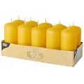 Starpak Stumpenkerzen Ø 40 mm, 90 mm goldgelb 40 Stück