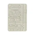 Stamperia - Silicon Mould A5 for Scrapbooks, Bullet Journals and More, Non-Stick, Suitable for Air-Dry Clay, Resin and More, Perfect for Crafts and Gifting (Art of Travelling, Belts and Handles)