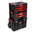 Kreher Werkstattwagen Q-Brick mobiler Alleskönner in verschiedenen Ausführungen (wählbar), Set 6, Robust, Bruchsicher, Rollbar, Erweiterbar, Einfache Bedienung