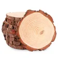 8 Stück Holzscheiben 1617CM Baumscheiben Holzscheiben zum Basteln Holz Log Sc...