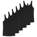 Uncover by Schiesser - Damen - Trägertop - 6er Pack (M Schwarz)