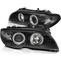 Xenon Scheinwerfer CCFL Angel Eyes passend für BMW 3er E46 Coupe Cabrio 03-06 Schwarz