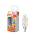 Osram LED Superstar Classic Lampe mit Filament in klassischer gedrehter Minikerzenform, klares bleifreies Glas, 1.8 W, 250 lm, warmweißes Licht (2700 K), E 14 Sockel, 35 mm Durchmesser, IP20, dimmbar