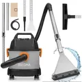 ZEEGMA Zonder Pro Compact Graphit Industriestaubsauger 1000W mit HEPA-Filter - Schwarz/Orange