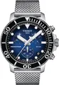 Tissot Seastar 1000 45,5 mm blau-schwarzes Zifferblatt 300 m Chronograph