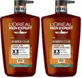Loreal Men Expert Barber Club 3in1 Duschgel XXXL für Körper Haare Bart 2x 1000ml