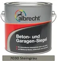 albrecht Beton- und Garagen-Siegel RAL 7030 5l Neu & OVP