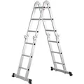 Juskys Aluminium Multifunktionsleiter 3,6m Tragfähigkeit bis 150 kg
