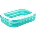 Family Pool "Blue Rectangular", Schwimmbad blau/weiß, 201cm x 150cm x 51cm