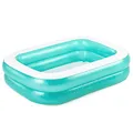Bestway 54005 Aufblasbarer durchsichtiger Familienpool, 201 x 150 x 51 cm - Grün