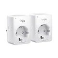 TP-Link Tapo Smart WLAN Steckdose Tapo P110 mit Energieverbrauchskontrolle, Smart Home Alexa Steckdose, funktioniert mit Alexa, Google Home, Sprachsteuerung, Fernzugriff, Mini, 2 pack