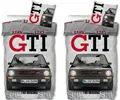 SkyBrands Bettwäsche VW Golf 1 GTI - Partner-Bettwäsche, Doppelbett, 135x200 & 80x80, Baumwolle, 100% Baumwolle