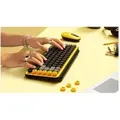 Logitech POP Keys Wireless Mechanical Keyboard With Emoji Keys - Mini - Kabellos - RF Wireless + Blueto - Schwarz/Grau/Gelb