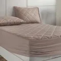 NORDIC SCHILLER Wasserdicht Matratzenschoner Baumwoll-Top Beige 60cm x 120cm Höhe : 20cm, Atmungsaktiv Gesteppt Flüssigkeitsbeständig Matratzenauflage, Oeko-TEX, Matratzentopper, Mattress Protector