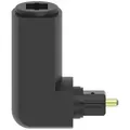 ODT-Adapter, Toslink-Stecker - Toslink-Kupplung, vergoldet, 90° (00205177) - Schwarz