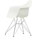 Vitra - Eames Plastic Armchair DAR, verchromt / weiß (Filzgleiter schwarz)