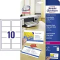 Zweckform C32016-25 Premium Visitenkarten, 85 x 54 mm, beidseitig beschichtet, 250 Karten / 25 Bogen - ultraweiß