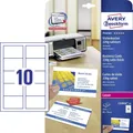 250er Multipack Avery-Zweckform C32016-25 Bedruckbare Visitenkarten, glatte