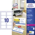 Avery-Zweckform C32016-25 Bedruckbare Visitenkarten, glatte Kanten 85 x 54 mm...