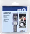 Stahlbus Ölablassventil M16x1.5 Set mit 40cm Schlauch, Kupferdichtung