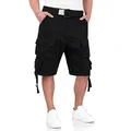 Surplus Raw Vintage Division Herren Cargo Shorts, schwarz, 4XL