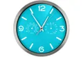 OPTUS Wanduhr MyTime ND DCF Thermo-/ Hygro- Wanduhr 25cm skyblue