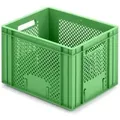 Eurobehälter Obst- und Gemüsekasten HxBxT 27,2 x 30 x 40 cm 26 Liter Grün Obst-Gemüsekiste Obstkorb Transportbox
