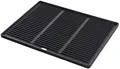 CLP Gusseiserne Grillplatte emailliert I Wendeplatte für Gasgrill, Kohlegrill und Elektrogrill I Korrosionsbeständiges Gusseisen, Farbe:anthrazit, Größe:45.5 x 35 cm