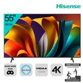 Hisense Fernseher 55 Zoll 4K Ultra HD Sprachassistent Game Mode Plus 55E6NT 2ML