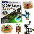 TOSY Magnet Fidget Spinner – 3-in-1: verwandelbarer Fidget-Spinner, Infinity-Würfel, 2x2 Puzzlewürfel, leuchtend, Weihnachtsgeschenk für Kinder/Jungen/Mädchen/Erwachsene, STEM-Sensorik Spielzeug