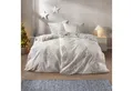 Estella Bettwäsche Estella Samt + Seide Flanell Bettwäsche 155x220 Merano natur Blätter, Flanell, 2 teilig, für kalte Wintermonate