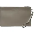 Kosmetiktasche LIEBESKIND BERLIN "Pouch Accessories OTHER SLGs/ SOFT NAPPA", Damen, Gr. B/H/T: 22,5cm x 14cm x 0,5cm, grau (neutral gray), Leder, Taschen