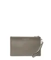 Kosmetiktasche "Pouch Accessories OTHER SLGs/ SOFT NAPPA", Gr. B/H/T: 22,5 cm x 14 cm x 0,5 cm, neutral gray