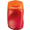 STABILO - Ergonomischer Dosen-Spitzer für Rechtshänder - EASYsharpener - 3 in 1 - orange