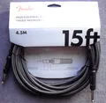 Fender® Kabel Professional Series Instrument Cable 4,5 m Gray Tweed