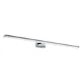 EGLO LED Wandlampe Pandella 1, LED Spiegelleuchte aus Aluminium und Kunststoff, Badezimmer Lampe in Chrom, Silber, Weiß, LED Feuchtraumleuchte neutralweiß, IP44, L 78 cm