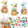 Deko Osterhase mit Hot Cross Bun (pro Set 8)