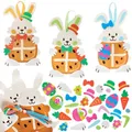 Baker Ross WA132 Hot Cross Bunny Mix & Match Dekorationssets – 8er-Pack, Bastelsets aus Schaumstoff für Osterdekorationen