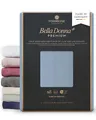Formesse – Bella Donna Premium. Luxus Jersey Spannbettlaken 90x190-100x220cm - bis 30cm Höhe - Baumwollzwirn,3% Elastan, Aloe Vera, Arganöl, merzerisiert/Spannbetttuch aus Deutschland in Hellgrau