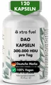 XTRA FUEL DAO vegane DiAminOxidase - 120 Kapseln für bis zu 300.000 HDU pro Tag