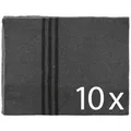 10x Biwakdecke 200 x 150 cm anthrazit Camping Outdoor Pferdedecke Hundedecke BW