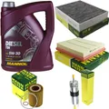 MANN-FILTER Inspektionspaket MANNOL 5L Diesel TDI 5W-30 für BMW 1er 116i 114i