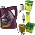 Motor-Öl 5L MANNOL Diesel TDI 5W-30+MANN-FILTER Filterpaket für BMW 3er E90 316i