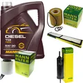 MANN-FILTER Inspektionspaket MANNOL 5L Diesel TDI 5W-30 für BMW 1er 116i 118i