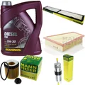MANN-FILTER Inspektionspaket MANNOL 5L Diesel TDI 5W-30 für BMW X1 sDrive20i